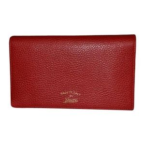 Gucci Wallet Crossbody Red Leather